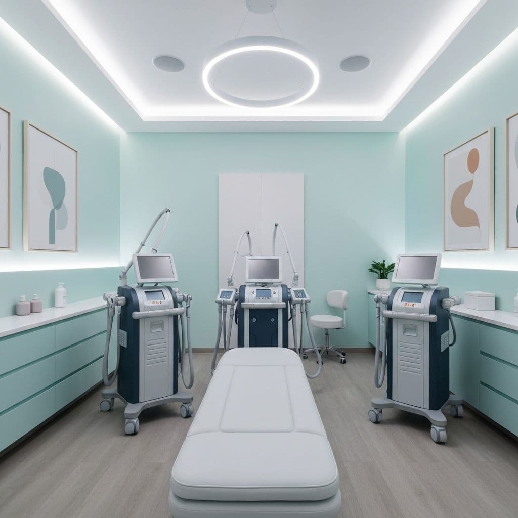 Salle de traitement laser moderne